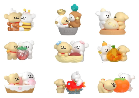 PRECOMENZI - Maltese Blind Box Mini Figures Lucky Paws Series Display (8)