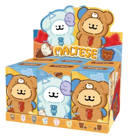 PRECOMENZI - Maltese My Good Buddy Series Plush Figure Blind Box Display (6)