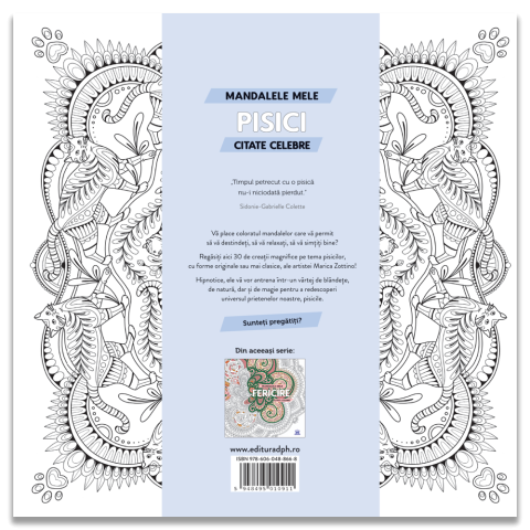 Mandalele mele: Pisici – Carte de colorat pentru relaxare 12+ [1]