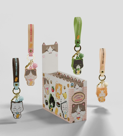 Manecookie Neko Silicone-Keychain S1 13 cm Blind Box Display (8) [5]