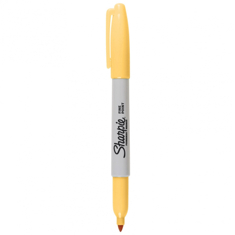 Rechizite, Creativitate, Hobby - Marker perm Sharpie F banana-galben