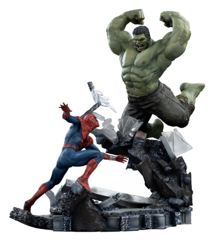 Marvel Comics Art Scale Statue 1/10 Spider-Man vs Hulk 38 cm [16]