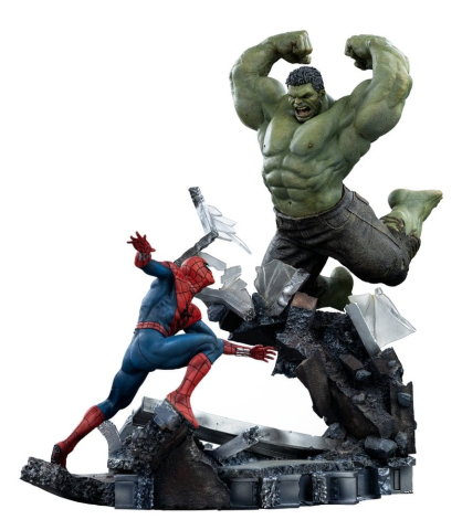 Marvel Comics Art Scale Statue 1/10 Spider-Man vs Hulk 38 cm [0]