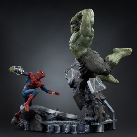 Marvel Comics Art Scale Statue 1/10 Spider-Man vs Hulk 38 cm [13]