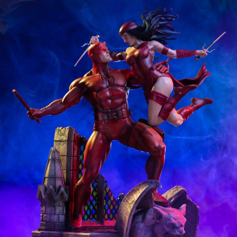 Marvel Comics Diorama 1/6 Daredevil & Elektra [15]