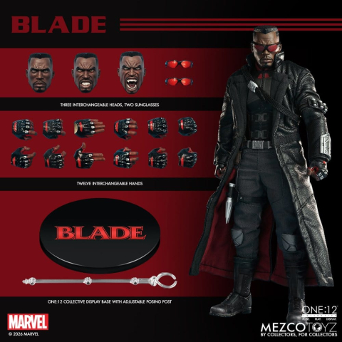 Marvel Comics One:12 Collective Action Figure 1/12 Blade 17 cm [11]
