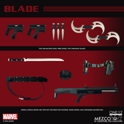 Marvel Comics One:12 Collective Action Figure 1/12 Blade 17 cm [12]