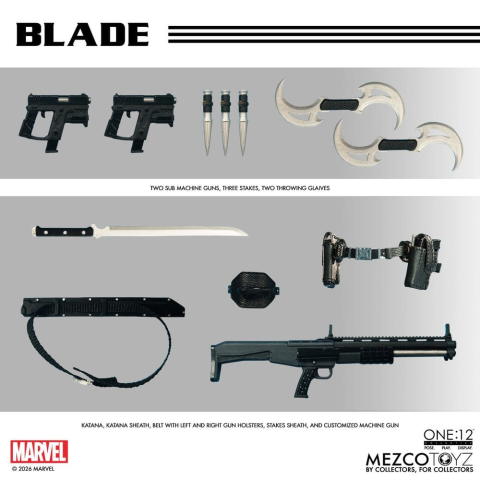 Marvel Comics One:12 Collective Action Figure 1/12 Blade 17 cm [7]