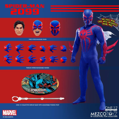 Marvel Comics One:12 Collective Action Figure 1/12 Spider-Man 2099 17 cm [10]