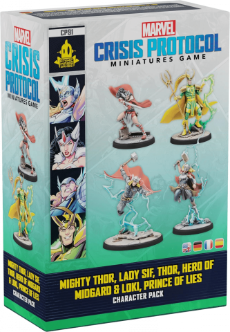 Board Games - Marvel: Crisis Protocol – Mighty Thor, Lady Sif, Thor, Hero of Midgard & Loki, Prince of Lies