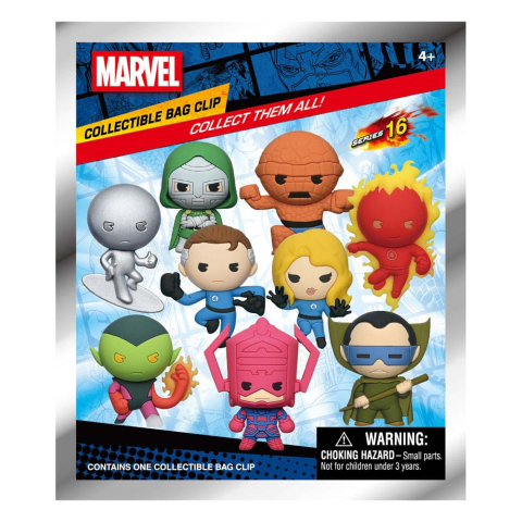 PRECOMENZI - Marvel - Fantastic Four Classic 3D PVC Bag Clips Series 1 Blind Bag Display (24)