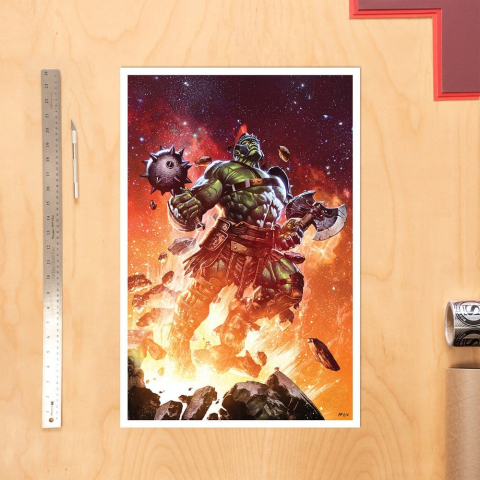PRECOMENZI - Marvel Fine Art Print Planet Hulk: Worldbreaker 41 x 61 cm - unframed