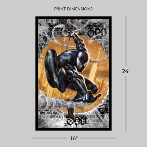 Marvel Fine Art Print The Amazing Spider-Man #300 Tribute (Black High-Gloss Variant) 41 x 61 cm - unframed [3]