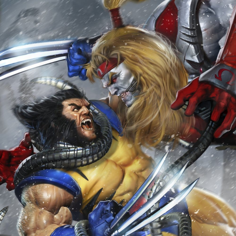 Marvel Fine Art Print Wolverine vs Omega Red 46 x 61 cm - unframed [1]