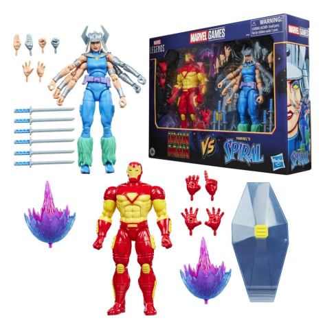 Marvel Games Marvel Legends Action Figure 2-Pack Iron Man & Marvel's Spiral 15 cm [2]