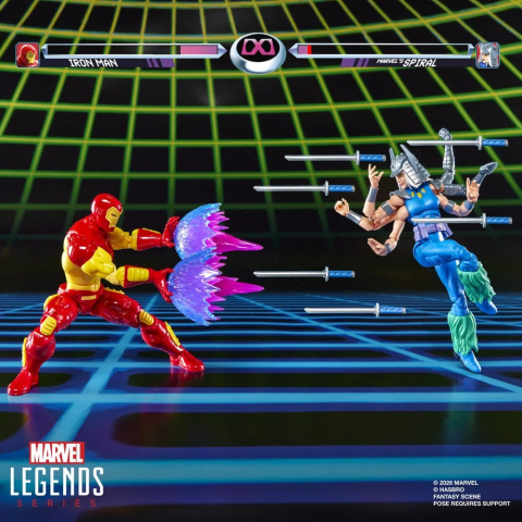 Marvel Games Marvel Legends Action Figure 2-Pack Iron Man & Marvel's Spiral 15 cm [16]