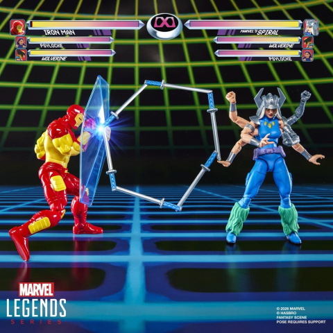 Marvel Games Marvel Legends Action Figure 2-Pack Iron Man & Marvel's Spiral 15 cm [12]
