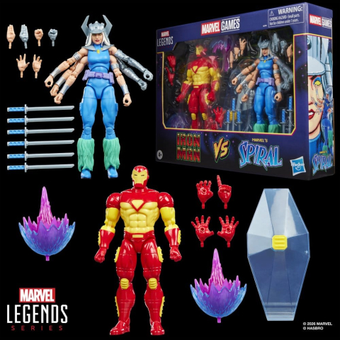 Marvel Games Marvel Legends Action Figure 2-Pack Iron Man & Marvel's Spiral 15 cm [3]