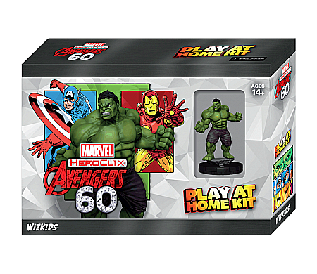 Board Games - Marvel HeroClix: Avengers 60th Anniversary Play at Home Kit Hulk