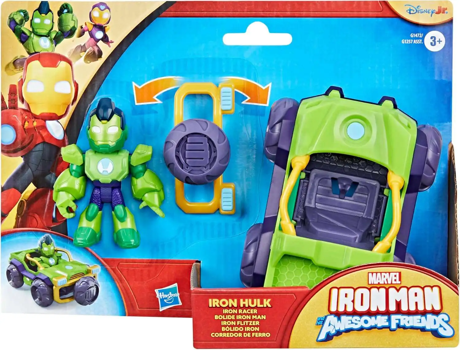 Noutati - Marvel Iron Hulk Iron Racer - Set Masina si Figurina
