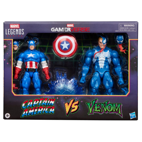 Marvel Legends Gamerverse Action Figure 2-Pack Captain America vs. Venom 15 cm [10]