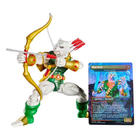 Marvel Legends Magic: The Gathering Action Figure Man-Wolf (plus Exclusive Foil Card) 15 cm [4]