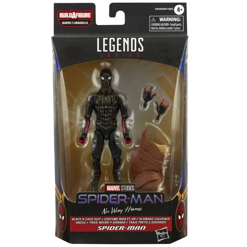 Noutati - Marvel Legends Spider-Man Black & Gold Suit – Figurina 15 cm