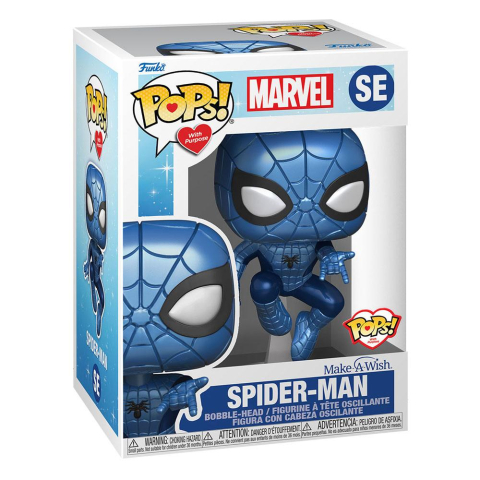 PRECOMENZI - Marvel Make a Wish 2022 POP! Marvel Vinyl Figure Spider-Man (Metallic) 9 cm