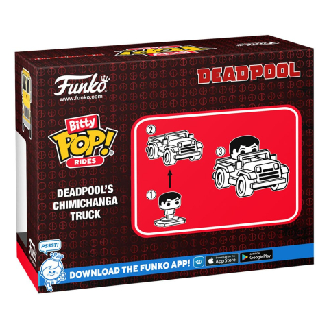 Collectibles - Marvel POP! Rides Vinyl Figure Deadpool w/Chimichanga Truck 2,5 cm