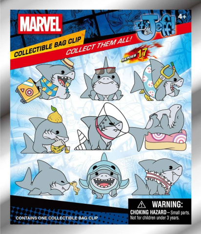 Marvel Rivals 3D Foam Bag Clips Jeff the Land Shark Series 17 Display (24) [1]