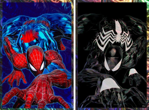 PRECOMENZI - Marvel Set of 2 Art Prints Spider-Man '94 Deluxe Set 61 x 41 cm - unframed