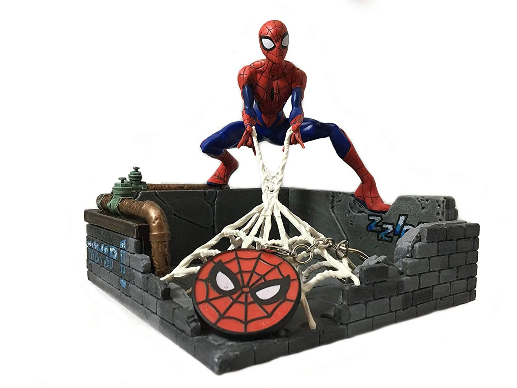 Pop Culture - Marvel Spider-Man Finders Keypers Key Holder Statue cu Baza Depozitare