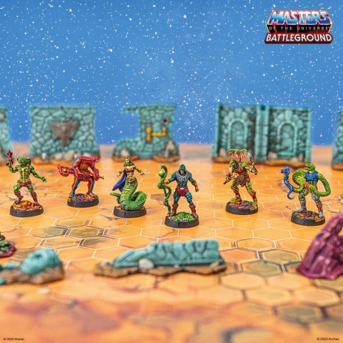 Masters of the Universe: Battleground Miniatures Game Wave 8: Snake Men Faction *Spanish Version* [3]