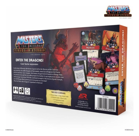Games - Masters of the Universe Board Game Expansion Fields of Eternia - Enter the Dragons! *English Version*