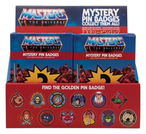 Masters of the Universe Mystery Pin Badges Blind Box Display (12) [1]
