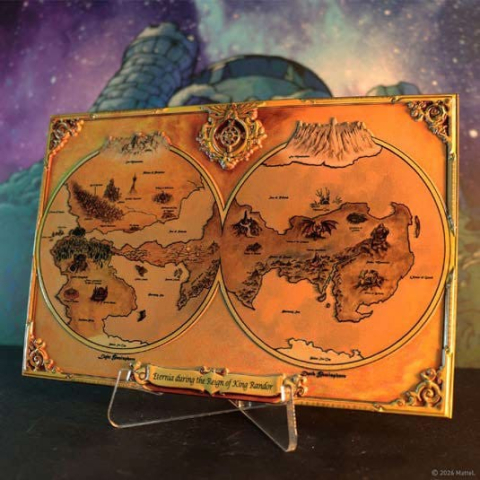 Collectibles - Masters of the Universe Replica Metal Map of Eternia Limited Edition 10 x 15 cm