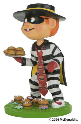 PRECOMENZI - McDonald's Head Knocker Hamburglar 16 cm