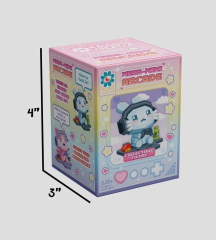 PRECOMENZI - Mega Mini Arcade Mini Figures S1 6 cm Blind Box Display (6)