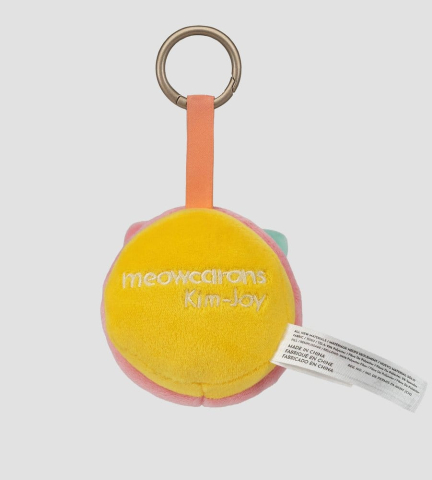 PRECOMENZI - Meowcaron Plush Bag Charm Scared 7 cm