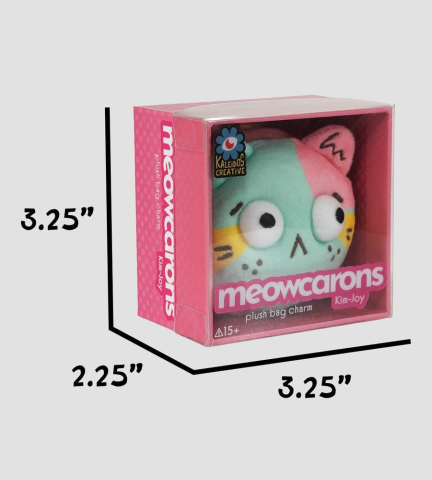 Meowcaron Plush Bag Charm Scared 7 cm [3]