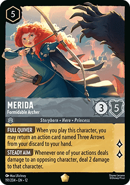 Singles Trading Card Games - Merida - Formidable Archer (V.1) Wilds Unknown 191