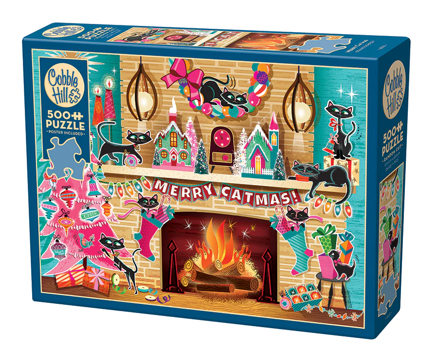 Puzzle 500 piese - Merry Catmas – Puzzle 500 piese