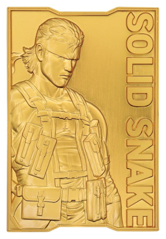 PRECOMENZI - Metal Gear Solid 2 Ingot Snake 24k Gold Plated Limited Edition