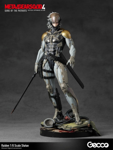 PRECOMENZI - Metal Gear Solid 4 Guns of the Patriots Statue 1/6 Raiden 32 cm