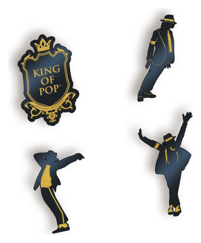 Casa si Cadouri - Michael Jackson Pin Badges Set (4)