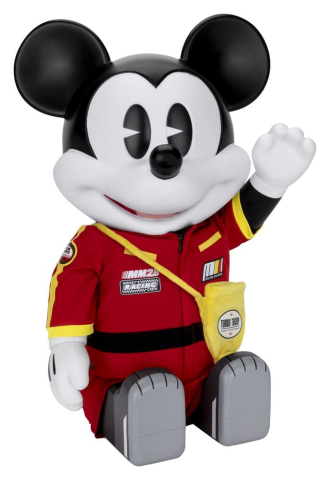 PRECOMENZI - Mickey and Friends Vinyl Bank SYAKING-BANG!! Functional Figurine Race Car Micky 48 cm