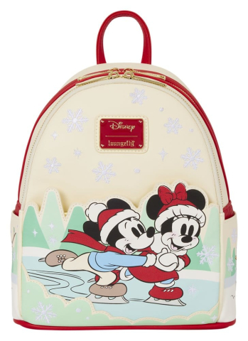 Mickey & Friends by Loungefly Mini Backpack with Headband Holder Ice Skating [8]