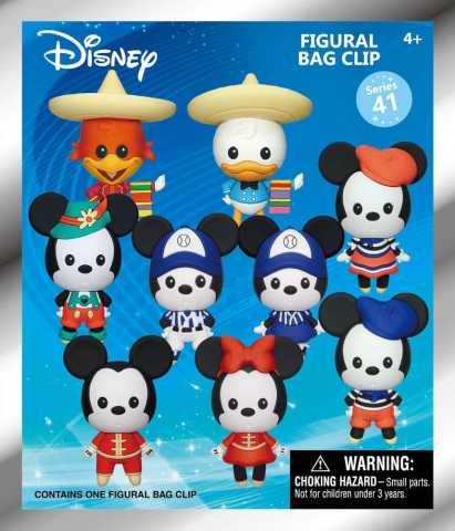 Mickey & Minnie Around the World 3D PVC Bag Clips Series 1 Blind Bag Display (24) [1]