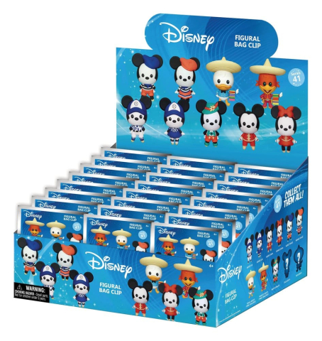 Mickey & Minnie Around the World 3D PVC Bag Clips Series 1 Blind Bag Display (24) [2]