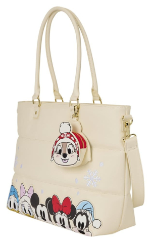 Mickey & Minnie by Loungefly Canvas Tote Bag Puff Quilt [1]